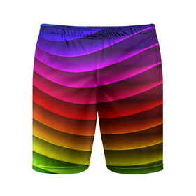 Мужские шорты 3D спортивные с принтом Радужные цвета в Тюмени,  |  | радуга | цвет