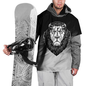 Накидка на куртку 3D с принтом Лев в Тюмени, 100% полиэстер |  | 3d | арт | голова животного | король | лев | природа | сила | царь