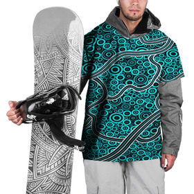 Накидка на куртку 3D с принтом Aboriginal pattern в Тюмени, 100% полиэстер |  | абстракции | арт | волны | узор | фигуры