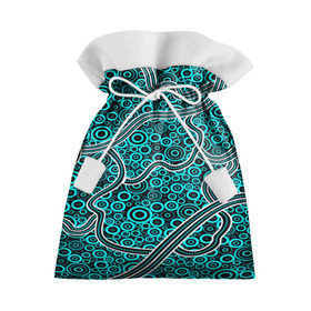 Подарочный 3D мешок с принтом Aboriginal pattern в Тюмени, 100% полиэстер | Размер: 29*39 см | абстракции | арт | волны | узор | фигуры