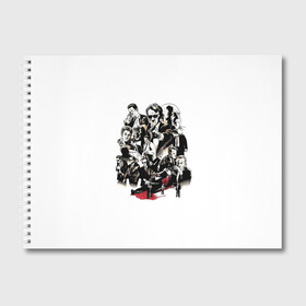 Альбом для рисования с принтом Бешеные псы в Тюмени, 100% бумага
 | матовая бумага, плотность 200 мг. | Тематика изображения на принте: бешеные псы | тарантино