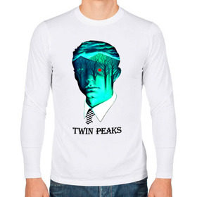 Мужской лонгслив хлопок с принтом Twin Peaks в Тюмени, 100% хлопок |  | арт | дейл купер | сериал | твин пикс | фильм