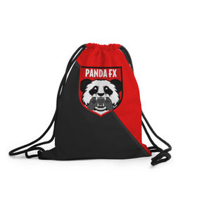 Рюкзак-мешок 3D с принтом PandafxTM в Тюмени, 100% полиэстер | плотность ткани — 200 г/м2, размер — 35 х 45 см; лямки — толстые шнурки, застежка на шнуровке, без карманов и подкладки | 7f united | fifa | pandafx | панда