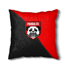 Подушка 3D с принтом PandafxTM в Тюмени, наволочка – 100% полиэстер, наполнитель – холлофайбер (легкий наполнитель, не вызывает аллергию). | состоит из подушки и наволочки. Наволочка на молнии, легко снимается для стирки | 7f united | fifa | pandafx | панда
