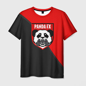 Мужская футболка 3D с принтом PandafxTM в Тюмени, 100% полиэфир | прямой крой, круглый вырез горловины, длина до линии бедер | 7f united | fifa | pandafx | панда