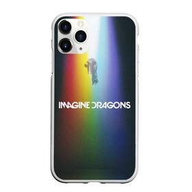 Чехол для iPhone 11 Pro Max матовый с принтом Imagine Dragons в Тюмени, Силикон |  | Тематика изображения на принте: demons | evolve | mirrors | radioactive | драконы | космос | музыка | нло | ночь | поп | радуга | рок | свет