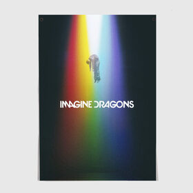 Постер с принтом Imagine Dragons в Тюмени, 100% бумага
 | бумага, плотность 150 мг. Матовая, но за счет высокого коэффициента гладкости имеет небольшой блеск и дает на свету блики, но в отличии от глянцевой бумаги не покрыта лаком | demons | evolve | mirrors | radioactive | драконы | космос | музыка | нло | ночь | поп | радуга | рок | свет