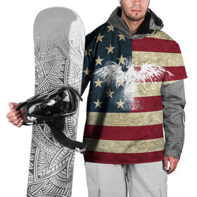 Накидка на куртку 3D с принтом Флаг США с белым орлом в Тюмени, 100% полиэстер |  | Тематика изображения на принте: usa | америка | американец | америки | звездно полосатый | необычный | нью йорк | орел | соединенные | сша | флаг | штаты | янки