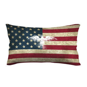 Подушка 3D антистресс с принтом Флаг США с белым орлом в Тюмени, наволочка — 100% полиэстер, наполнитель — вспененный полистирол | состоит из подушки и наволочки на молнии | usa | америка | американец | америки | звездно полосатый | необычный | нью йорк | орел | соединенные | сша | флаг | штаты | янки
