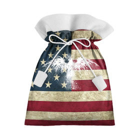 Подарочный 3D мешок с принтом Флаг США с белым орлом в Тюмени, 100% полиэстер | Размер: 29*39 см | usa | америка | американец | америки | звездно полосатый | необычный | нью йорк | орел | соединенные | сша | флаг | штаты | янки