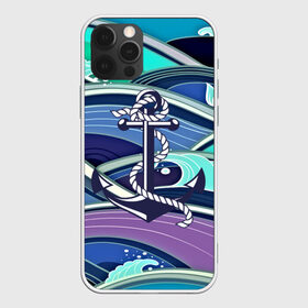 Чехол для iPhone 12 Pro Max с принтом Моряк в Тюмени, Силикон |  | blue | брызги | вмф | вода | военный | волны | капли | море | океан