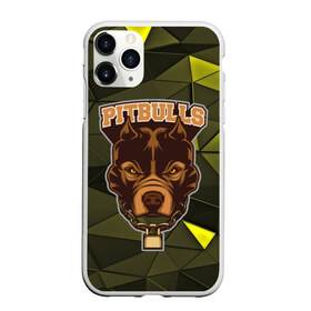 Чехол для iPhone 11 Pro матовый с принтом Pitbulls в Тюмени, Силикон |  | Тематика изображения на принте: dog | pitbulls | абстракция | геометрия | животные | собака | треугольники | цепь