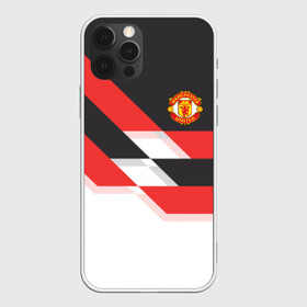 Чехол для iPhone 12 Pro с принтом Manchester United - Stripe в Тюмени, силикон | область печати: задняя сторона чехла, без боковых панелей | Тематика изображения на принте: manchester united | stripe | манчестер юнайтед | футбол