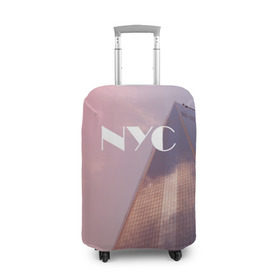 Чехол для чемодана 3D с принтом New York в Тюмени, 86% полиэфир, 14% спандекс | двустороннее нанесение принта, прорези для ручек и колес | new york | ny | nyc | york | йорк | нью | нью йорк | ретро