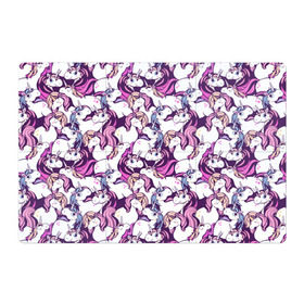 Магнитный плакат 3Х2 с принтом unicorn в Тюмени, Полимерный материал с магнитным слоем | 6 деталей размером 9*9 см | horse | mlp | pony | unicorn | единорог | лошадь | пони