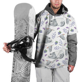 Накидка на куртку 3D с принтом Панда в Тюмени, 100% полиэстер |  | Тематика изображения на принте: дятел | медведь | мишка | панда | птичка | цветы | ягоды