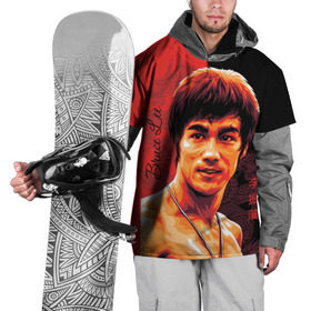 Накидка на куртку 3D с принтом Брюс Ли в Тюмени, 100% полиэстер |  | bruce lee | dragon | брюс | гонконг | дракон | китай | кунг фу | легенда | ли