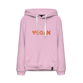 Мужская толстовка хлопок с принтом Vegan в Тюмени, френч-терри, мягкий теплый начес внутри (100% хлопок) | карман-кенгуру, эластичные манжеты и нижняя кромка, капюшон с подкладом и шнурком | Тематика изображения на принте: green | vegan | yoga | бекон | веган | вегетарианец | вегетарианство | витамины | здоровье | зеленый | зож | йога | овощи | фрукты