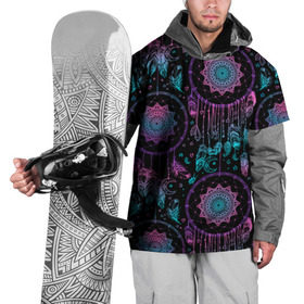 Накидка на куртку 3D с принтом Ловцы снов в Тюмени, 100% полиэстер |  | Тематика изображения на принте: геометрия | звезды | индия | космос | перья | птица | узоры