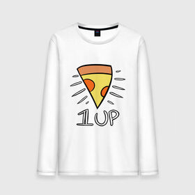 Мужской лонгслив хлопок с принтом Pizza Life в Тюмени, 100% хлопок |  | Тематика изображения на принте: dendy | food | game | italy | life | mario | pizza | еда | жизнь | игра | италия | пицца | пища | повар | приставка