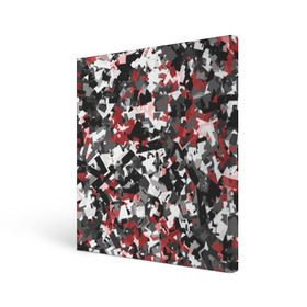 Холст квадратный с принтом Городской камуфляж в Тюмени, 100% ПВХ |  | camo | urban | белый | гранж | красный | маскировка | милитари | паттерн | серый | текстура