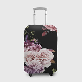 Чехол для чемодана 3D с принтом Flower Fashion в Тюмени, 86% полиэфир, 14% спандекс | двустороннее нанесение принта, прорези для ручек и колес | 3d | birds | fashion flower | flower | pattern | другие | красивые цветы | красные | прикольные | природа | птицы | розы | текстуры | цветочки | цветы