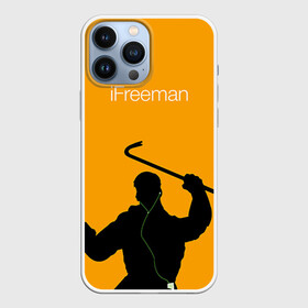 Чехол для iPhone 13 Pro Max с принтом iFreeman в Тюмени,  |  | Тематика изображения на принте: freeman | gordon | half | halflife | hl | life | гордон | лайф | фримен | халва | халф | халфлайф | халява