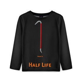 Детский лонгслив 3D с принтом Half-Life в Тюмени, 100% полиэстер | длинные рукава, круглый вырез горловины, полуприлегающий силуэт
 | freeman | gordon | half | halflife | hl | life | гордон | лайф | фримен | халва | халф | халфлайф | халява
