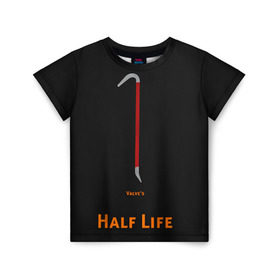 Детская футболка 3D с принтом Half-Life в Тюмени, 100% гипоаллергенный полиэфир | прямой крой, круглый вырез горловины, длина до линии бедер, чуть спущенное плечо, ткань немного тянется | freeman | gordon | half | halflife | hl | life | гордон | лайф | фримен | халва | халф | халфлайф | халява