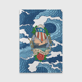 Обложка для паспорта матовая кожа с принтом U.S.Navy в Тюмени, натуральная матовая кожа | размер 19,3 х 13,7 см; прозрачные пластиковые крепления | Тематика изображения на принте: 3d | blue | брызги | вмф | вода | военный | волны | исторический | капли | корабль | лето | море | моряк | океан | природа | фрегат | шторм
