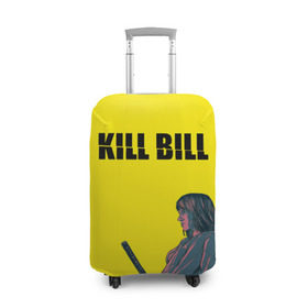 Чехол для чемодана 3D с принтом Убить Билла в Тюмени, 86% полиэфир, 14% спандекс | двустороннее нанесение принта, прорези для ручек и колес | kill bill | катана | квентин | меч | невеста | тарантино | ума турман