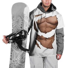 Накидка на куртку 3D с принтом Идеальный рельеф в Тюмени, 100% полиэстер |  | Тематика изображения на принте: бодибилдинг | идеальное | креатив | мышцы | накаченный | пресс | рваная | рельеф | спорт | тело