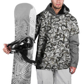Накидка на куртку 3D с принтом Китайские драконы в Тюмени, 100% полиэстер |  | Тематика изображения на принте: dragons | азия | белый | восток | восточный | дракон | китай | монстр | паттрен | текстура