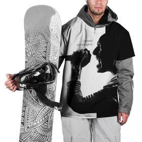 Накидка на куртку 3D с принтом Chester Bennington в Тюмени, 100% полиэстер |  | Тематика изображения на принте: chester bennington | рок