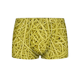 Мужские трусы 3D с принтом Макароны в Тюмени, 50% хлопок, 50% полиэстер | классическая посадка, на поясе мягкая тканевая резинка | веган | вемишель | диета | еда | лапша | паста | паттрен | спагетти | текстура