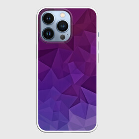 Чехол для iPhone 13 Pro с принтом Фиолетовые грани в Тюмени,  |  | abstract | abstraction | color | geometry | mirror | polygon | абстракция | геометрия | грани | линии | полигоны | сочетания | стекло | треугольники