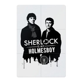 Магнитный плакат 2Х3 с принтом Sherlock Holmes в Тюмени, Полимерный материал с магнитным слоем | 6 деталей размером 9*9 см | Тематика изображения на принте: 221b | detective | holmes | london | sherlock | англия | бенедикт | ватсон | детектив | доктор | камбербэтч | лондон | сериал | холмс | шерлок