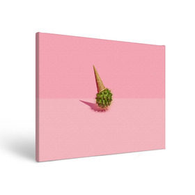 Холст прямоугольный с принтом Ванильный Кактус в Тюмени, 100% ПВХ |  | вафля | вкусняшка | еда | жара | иголки | кактусы | картина | лед | лето | мимими | мороженка | мороженое | необычный | пломбир | растение | рожок | розовый | сладкое | сюрреализм | тень | эскимо