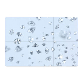 Магнитный плакат 3Х2 с принтом Flying diamonds в Тюмени, Полимерный материал с магнитным слоем | 6 деталей размером 9*9 см | beautiful | blue | brilliant | diamond | diamonds | mineral | minerals | purple | stone | stones | white | белый | богатство | бриллиант | бриллианты | камень | камни | красивое | красота | минерал | минералы