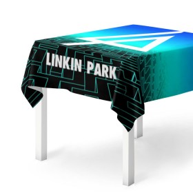 Скатерть 3D с принтом Linkin Park в Тюмени, 100% полиэстер (ткань не мнется и не растягивается) | Размер: 150*150 см | 3d | chester bennington | grey daze | linkin park | stone temple pilots | альтернатива | беннингтон | музыка | честер