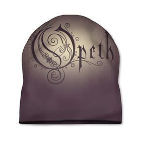 Шапка 3D с принтом Opeth logo в Тюмени, 100% полиэстер | универсальный размер, печать по всей поверхности изделия | death | logo | metal | music | opeth | группа | лого | метал