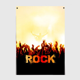Постер с принтом Rock концерт в Тюмени, 100% бумага
 | бумага, плотность 150 мг. Матовая, но за счет высокого коэффициента гладкости имеет небольшой блеск и дает на свету блики, но в отличии от глянцевой бумаги не покрыта лаком | rock | в толпу | гитара | группа | дым | жанр | концерт | металл | музыка | надпись | панк | певец | песня | прыжок | рок | рок н рол | руки | стиль | хард | хой | я люблю рок