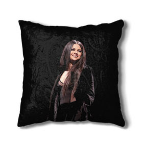 Подушка 3D с принтом Selena Gomez в Тюмени, наволочка – 100% полиэстер, наполнитель – холлофайбер (легкий наполнитель, не вызывает аллергию). | состоит из подушки и наволочки. Наволочка на молнии, легко снимается для стирки | selena gomez