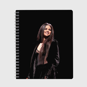 Тетрадь с принтом Selena Gomez в Тюмени, 100% бумага | 48 листов, плотность листов — 60 г/м2, плотность картонной обложки — 250 г/м2. Листы скреплены сбоку удобной пружинной спиралью. Уголки страниц и обложки скругленные. Цвет линий — светло-серый
 | selena gomez