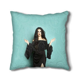 Подушка 3D с принтом Selena Gomez в Тюмени, наволочка – 100% полиэстер, наполнитель – холлофайбер (легкий наполнитель, не вызывает аллергию). | состоит из подушки и наволочки. Наволочка на молнии, легко снимается для стирки | selena gomez