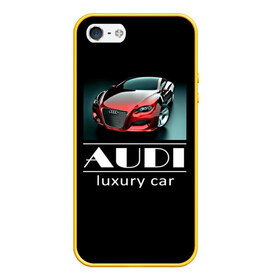 Чехол для iPhone 5/5S матовый с принтом AUDI luxury car в Тюмени, Силикон | Область печати: задняя сторона чехла, без боковых панелей | Тематика изображения на принте: ауди | машина