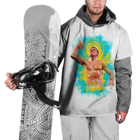 Накидка на куртку 3D с принтом Геннадий Головкин в Тюмени, 100% полиэстер |  | Тематика изображения на принте: fighting | ggg | боец | боксер | борьба | драки