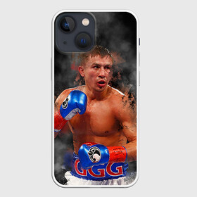 Чехол для iPhone 13 mini с принтом Геннадий Головкин в Тюмени,  |  | fighting | ggg | боец | боксер | борьба | драки