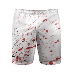 Мужские шорты 3D спортивные с принтом Брызги в Тюмени,  |  | 3d | абстракция | абстракция красок | арт | брызги | краска | кровь | прикольные | цветные | штрихи