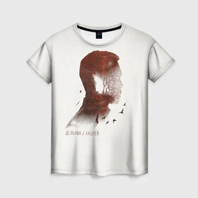 Женская футболка 3D с принтом Дельфин/Андрей в Тюмени, 100% полиэфир ( синтетическое хлопкоподобное полотно) | прямой крой, круглый вырез горловины, длина до линии бедер | Тематика изображения на принте: дельфин